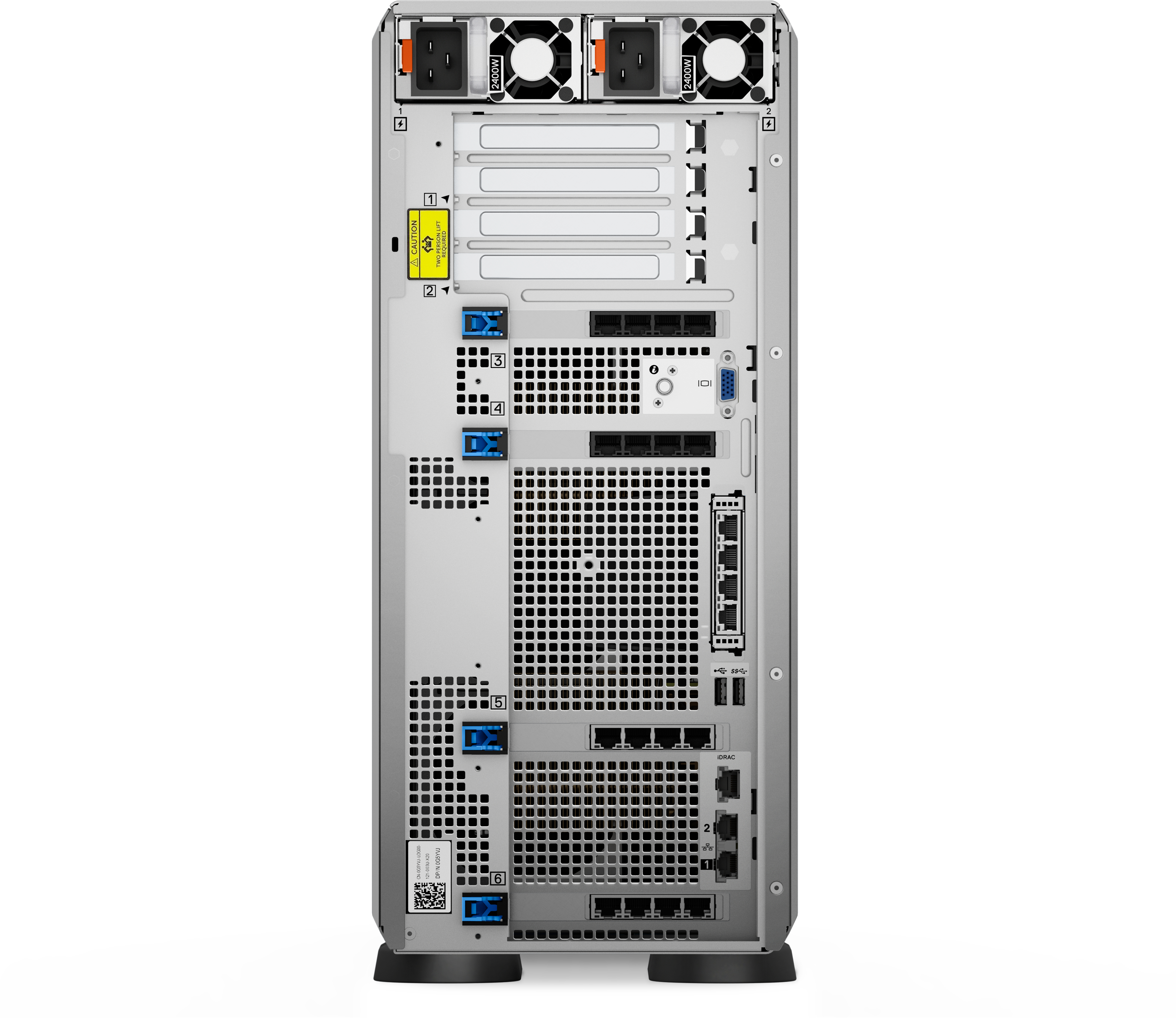 Dell PowerEdge T560 Tower Server Intel Xeon Silver 4514Y 64 GB RAM 960 GB SSD 2x1100W Schwarz