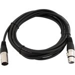 Omnitronic 30220769 XLR Verbindungskabel [1x XLR-Stecker 5 polig - 1x XLR-Buchse 5 polig] 5.00 m Schwarz (30220769)