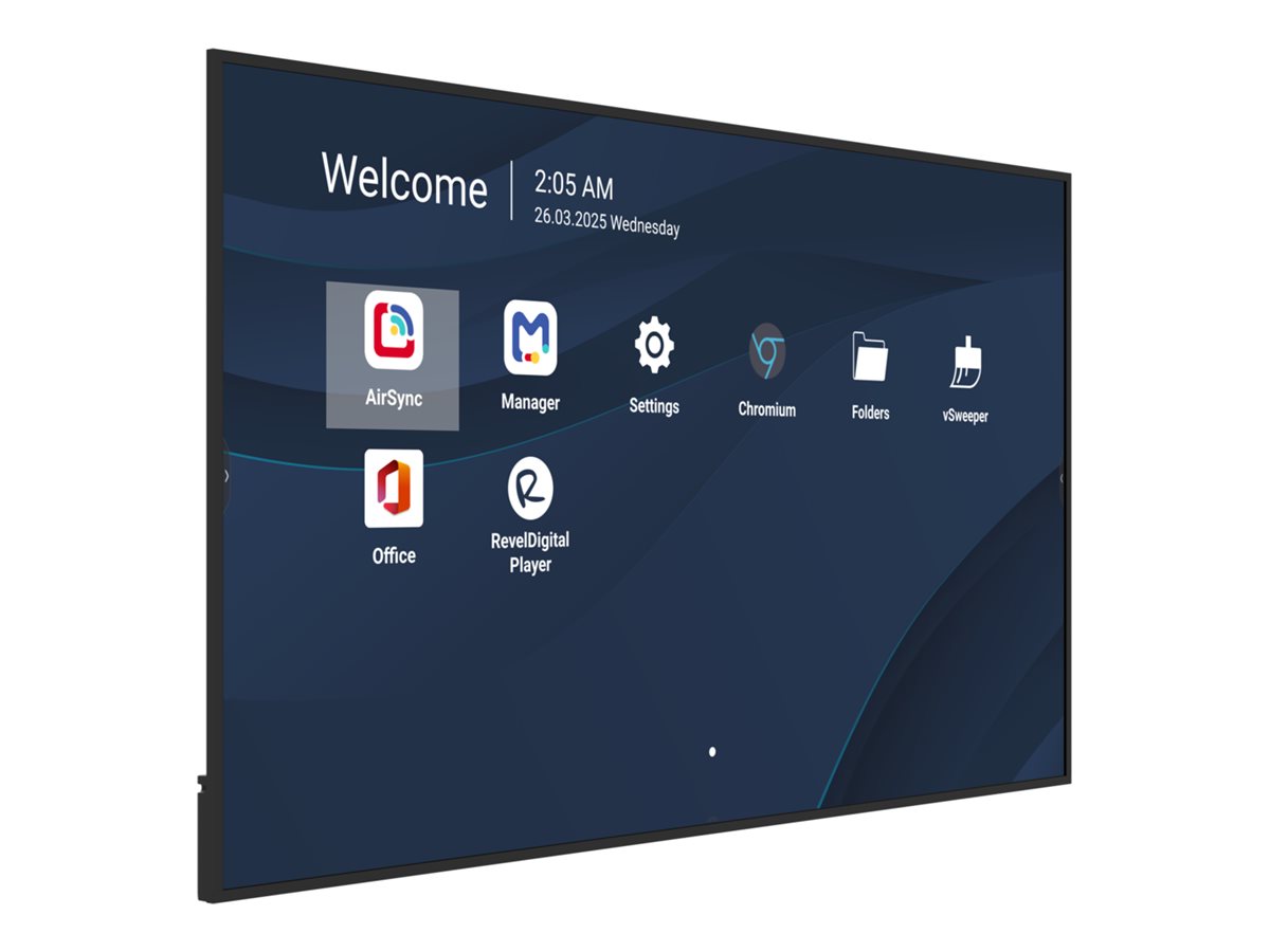 ViewSonic CDE8631-1C 86" 4K Digital Signage Display Schwarz
