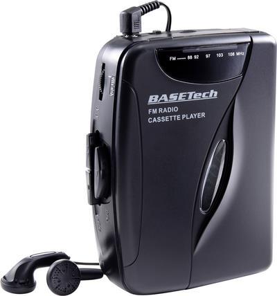 Basetech Tragbarer Kassettenspieler Schwarz (BT 2251874)  - Onlineshop JACOB Elektronik