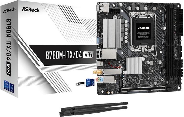 ASROCK B760M-ITX/D4 Intel DDR4 S1700 (90-MXBKY0-A0CAYZ)