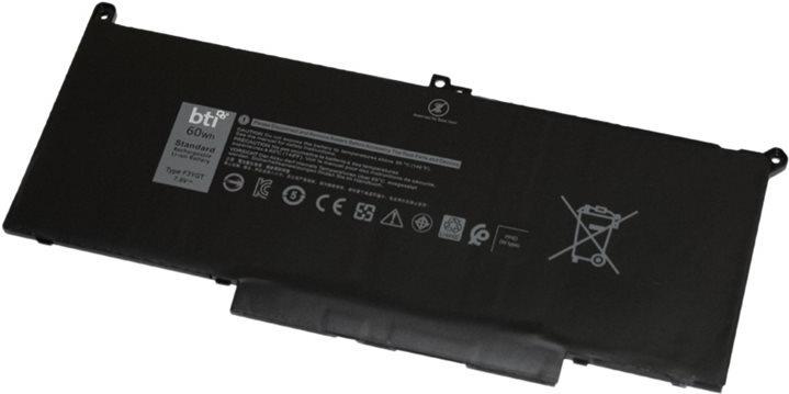 BTI F3YGT-BTI Notebook-Akku Li-Pol 7894 mAh 60 Wh für Dell Latitude 7280, 7480, 7490 Schwarz