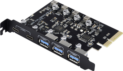 Renkforce RF-6613196 3+2 Port USB 3.2 Gen 2 Controllerkarte USB-C® (USB 3.2 Gen 2) (RF-6613196)