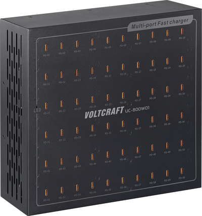 VOLTCRAFT UC-800W01 USB Ladegerät 800 W USB-C® USB PD Schwarz Innenbereich USB Power Delivery (USB-PD) (VC-17275170)