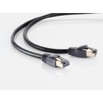Helos Patchkabel F/FTP Cat 8.1 schwarz 3,0m -Twisted Pair, doppelt geschirmt, 4 x 2 x AWG 26 (08-41045)
