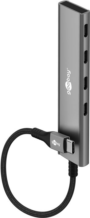 Goobay Slim 4-Port USB-Hub USB-C auf 5 Gbit/s - -Stecker> 4x -Buchse (76564)