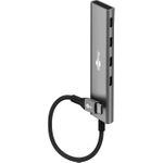 Goobay Slim 4-Port USB-Hub USB-C auf 5 Gbit/s - -Stecker> 4x -Buchse (76564)
