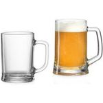 Ritzenhoff & Breker Bierkrug LEO, 0,5 Liter aus Kalk-Soda, spülmaschinenfest, Höhe: 130 mm, - 4 Stück (818321)