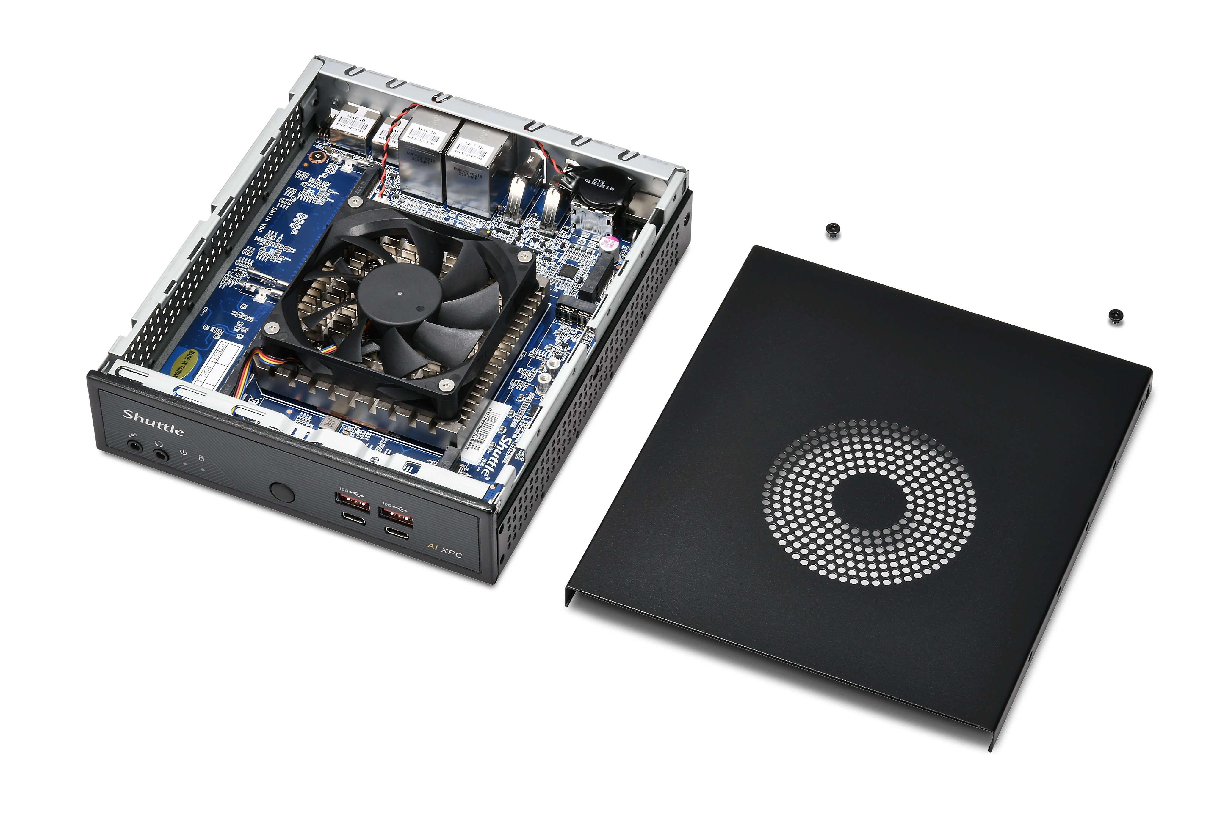 Shuttle XPC slim DN11H7 Barebone, Intel Core Ultra 7 155H, 120W, Schwarz