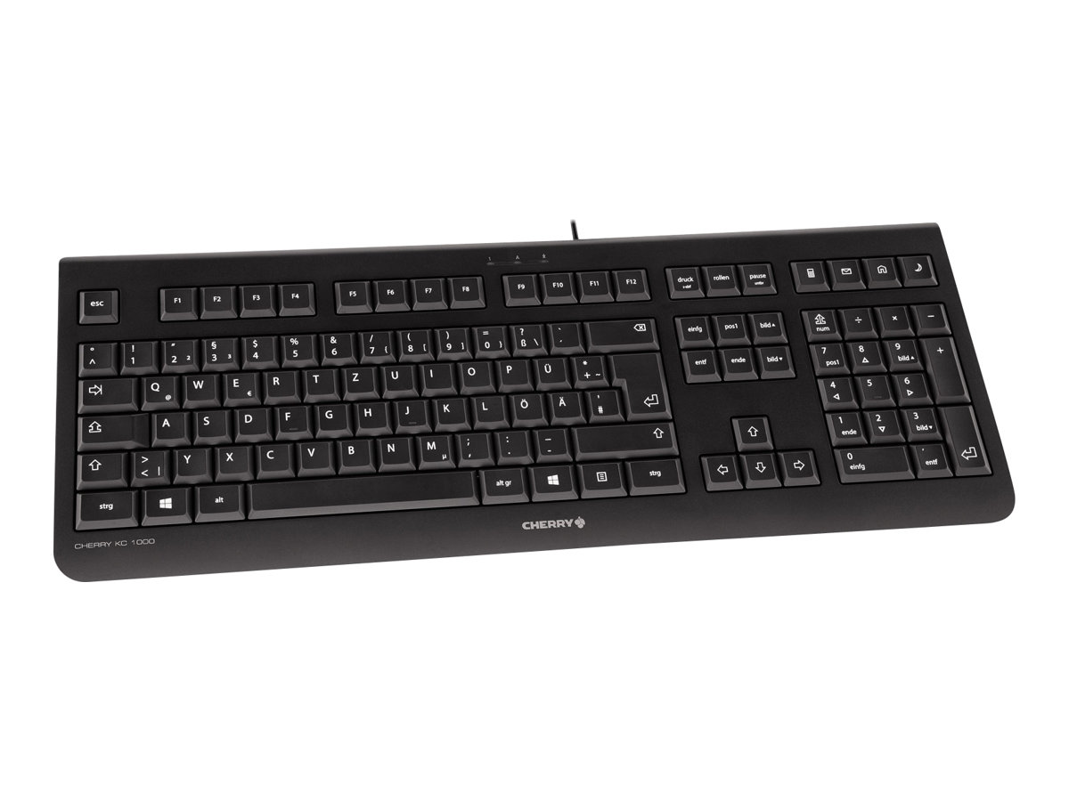 CHERRY KC 1000 Tastatur QWERTZ Deutsch Schwarz
