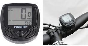 FISCHER Fahrrad-Computer Basic, 15 Funktionen mit Mehrfachfunktionsanzeige, spritzwassergeschützt, - 1 Stück (103546)