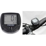 FISCHER Fahrrad-Computer Basic, 15 Funktionen mit Mehrfachfunktionsanzeige, spritzwassergeschützt, - 1 Stück (103546)