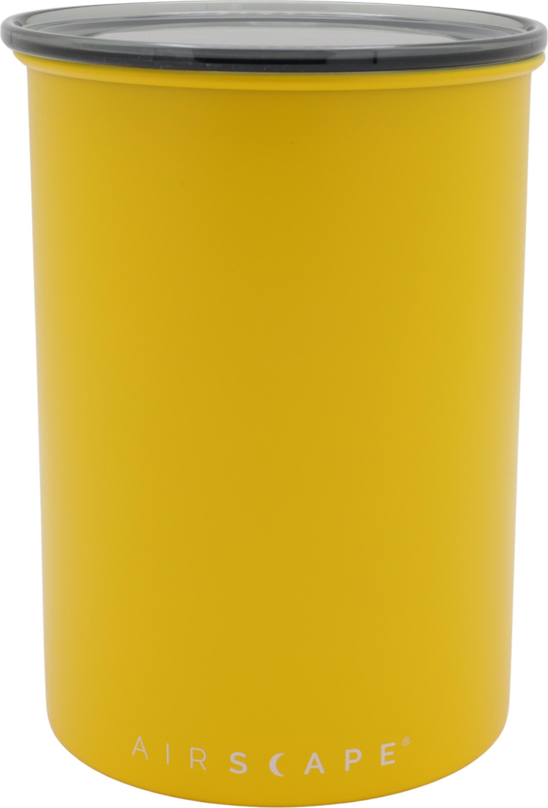 Airscape® Edelstahl-Aromabehälter mittel, gelb matt (AS2507)