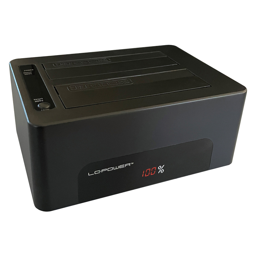 LC-Power LC-DOCK-U3-V HDD-Dockingstation SATA USB 3.1 (Gen 2) Schwarz
