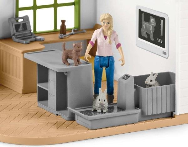 Schleich Farm World Tierarzt-Praxis mit Haustieren Mehrfarbig