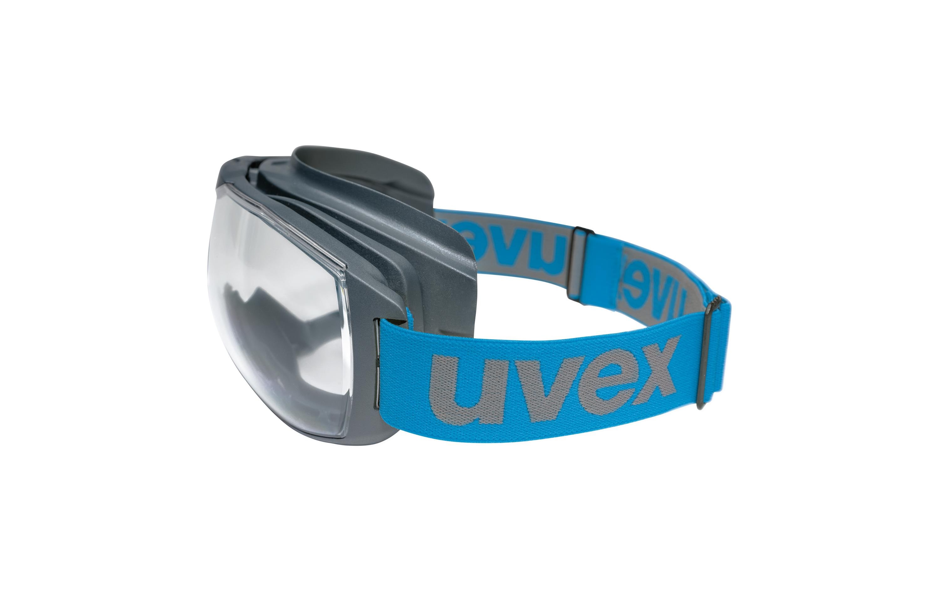 Uvex Megasonic Schutzbrille EN 166 EN 170 Blau, Anthrazit