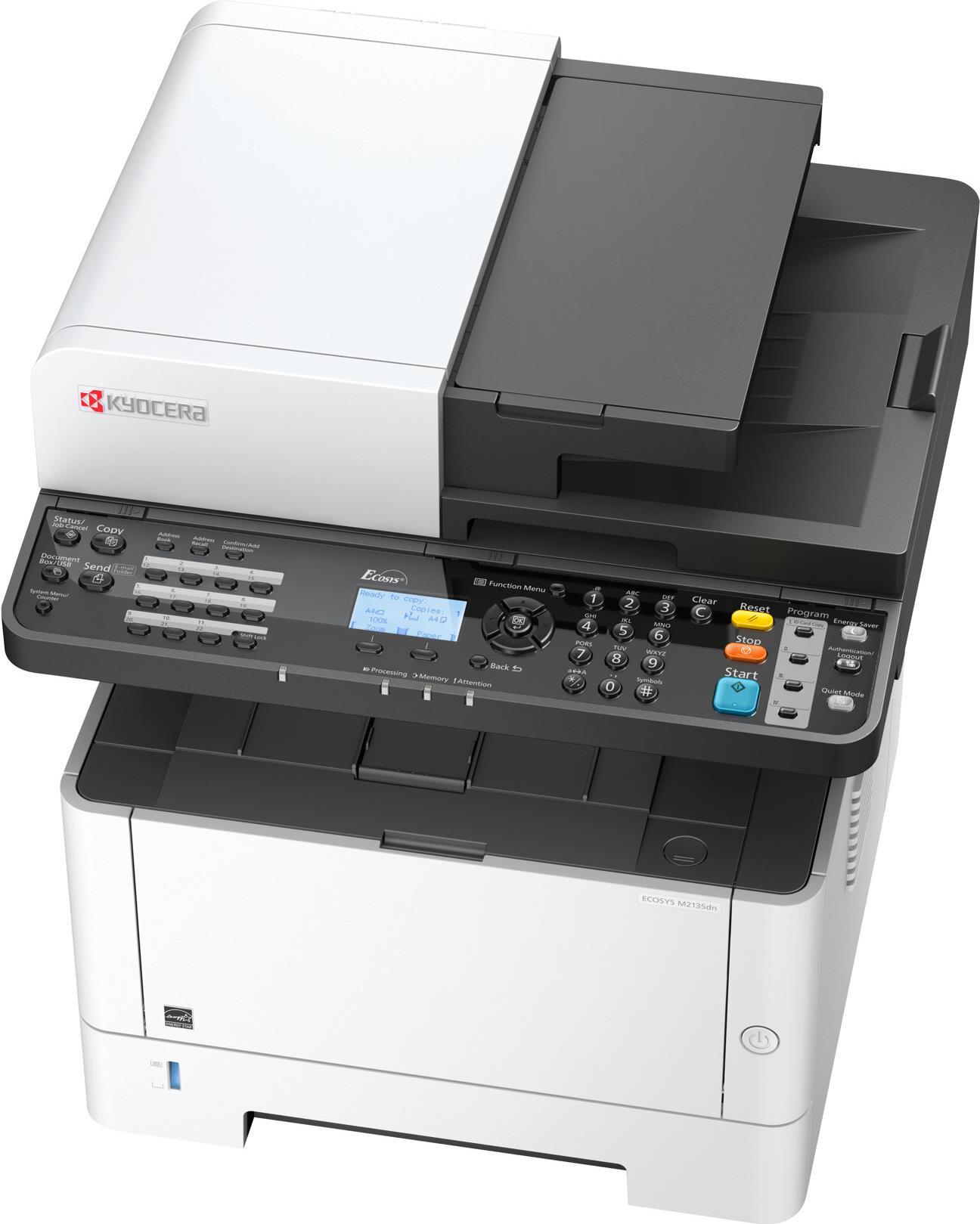KYOCERA ECOSYS M2135dn/Plus Mono Laser Printer A4 35ppm Print Scan Copy Climate Protection System (870B61102S03NL3)