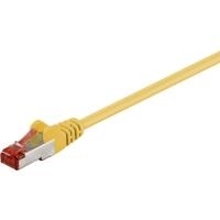 Wentronic Goobay CAT 6 Patchkabel, S/FTP (PiMF), Gelb, 0.15 m - LSZH halogenfrei, Kupfer (92453)