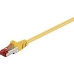 Wentronic Goobay CAT 6 Patchkabel, S/FTP (PiMF), Gelb, 0.15 m - LSZH halogenfrei, Kupfer (92453)