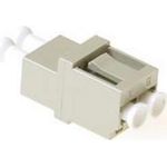 ACT Fiber optic LC duplex adapter multimode square LC DUPLEX ADAPTER MM GREY OM2 (EA9002)