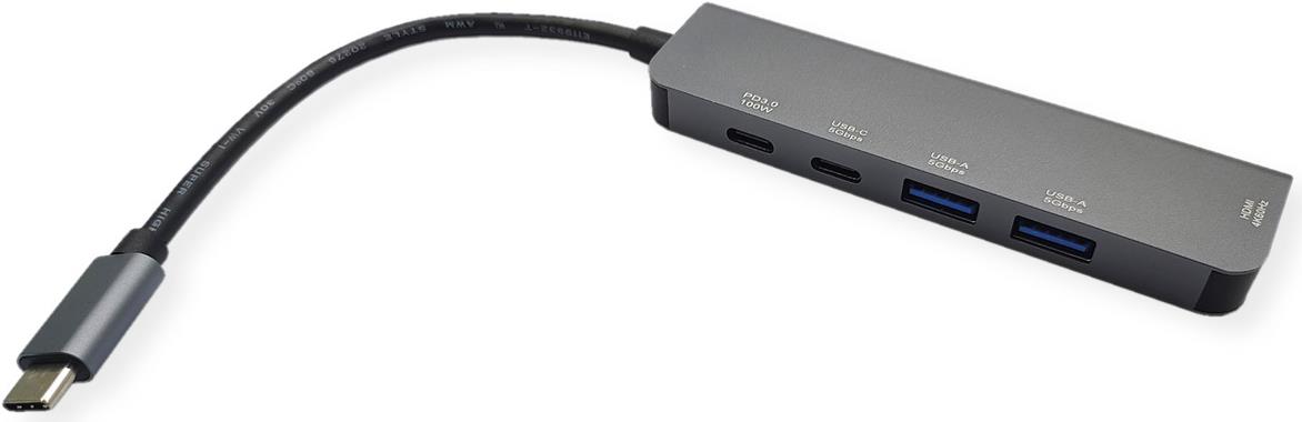 VALUE USB-C Dock HDMI+2xUSB A+ 1x C++ 1xC PD 4K60 (12.99.1137)