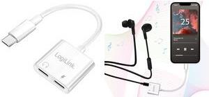 LogiLink UA0433 USB-C Audio Adapter Weiß (UA0433)