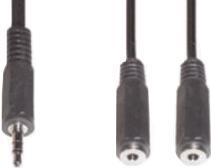 E+P B 109 0.2m 3.5mm 2 x 3.5mm Schwarz Audio-Kabel (B 109)