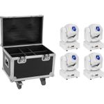 EUROLITE Set 4x LED TMH-S60 Moving-Head-Spot ws + Case (20000956)