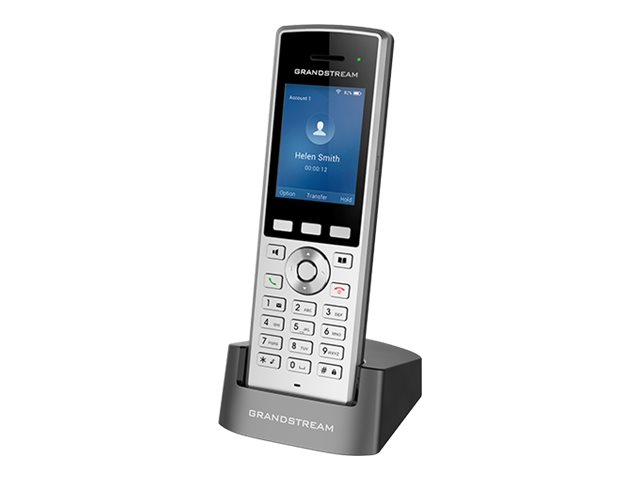 Grandstream WP822 Schnurloses VoIP-Telefon 2 Leitungen WLAN Schwarz, Silber