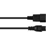 Alcasa P1405-S050 Stromkabel Schwarz 5 m C14-Koppler C5-Koppler (P1405-S050)