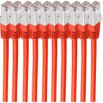 shiverpeaks BS75711-HR-SET10. Kabellänge: 1 m, Kabelstandard: Cat6, Kabelschirmung: S/FTP (S-STP), Anschluss 1: RJ-45, Anschluss 2: RJ-45, Steckerverbindergeschlecht: Männlich/Männlich, Beschichtung Steckerkontakte: Gold (BS75711-HR-SET10)