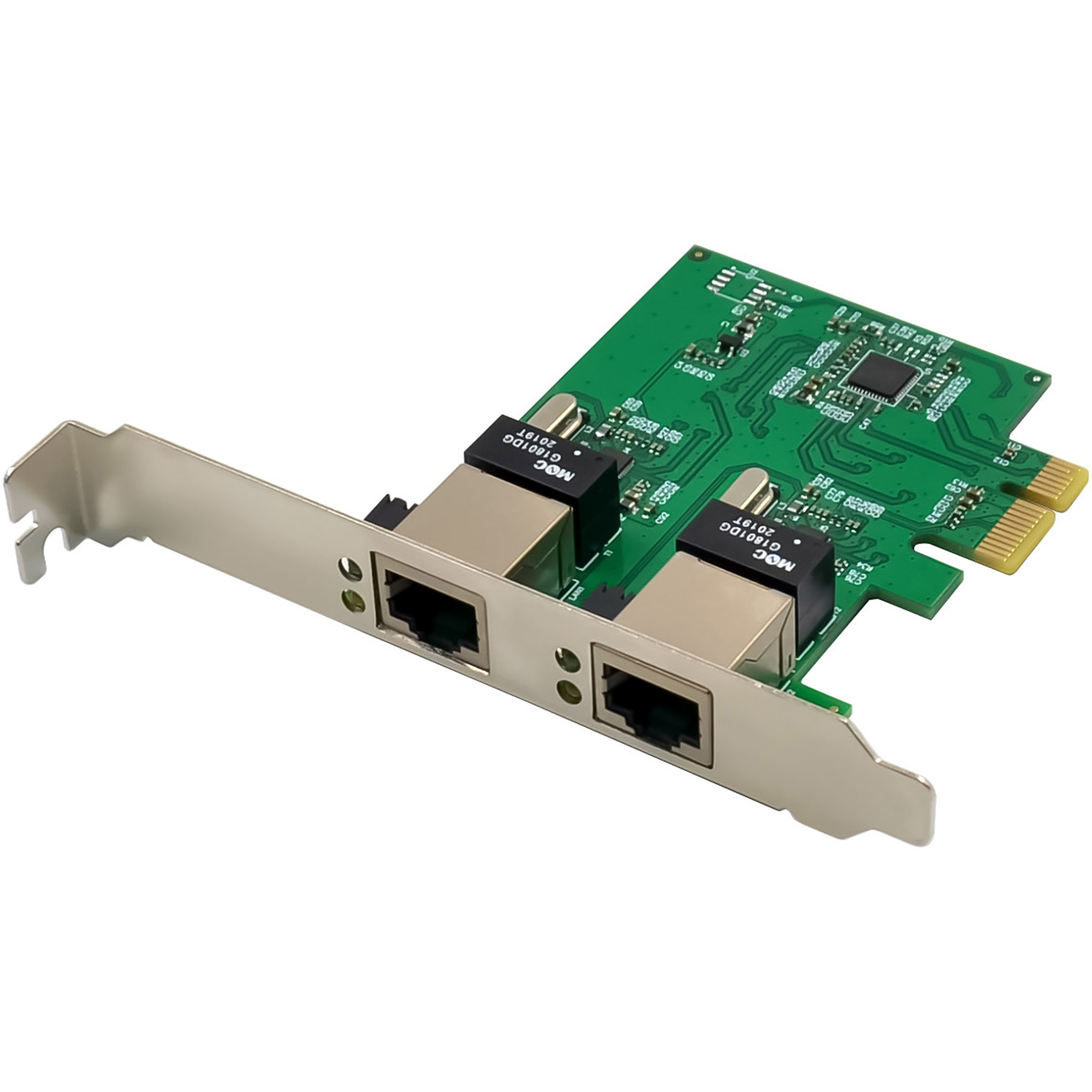 InLine 51128K Dual Gigabit Netzwerkkarte 2x RJ45 1000 Mbps PCIe x1
