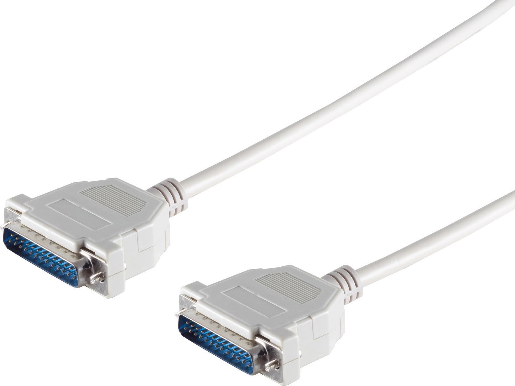 S/CONN maximum connectivity SUB-D Anschlusskabel, 2 x 25-pol. Sub D-Stecker, mit Schnapphauben, 1,8m (78020-2)