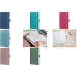 sigel Notizbuch Jolie Flair, Kunstleder, DIN A6, naturgrün 95 x 150 mm, liniert, 80 g/qm weißes Papier, Kunstleder - 1 Stück (JN140)