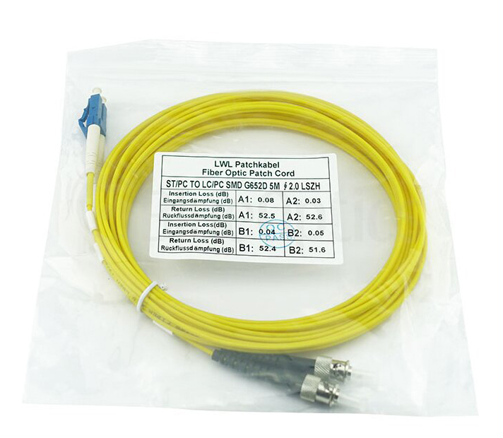 BlueOptics CAB-SMF-ST-LC-1-BO LC-ST Singlemode Patchkabel 1 m Beige