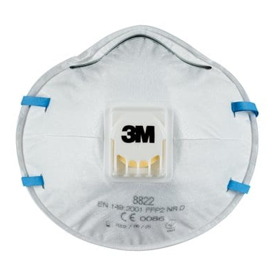 3M Cool Flow 8822 FFP2 NR D Atemschutzmaske Halbmaske 5 St. Weiß