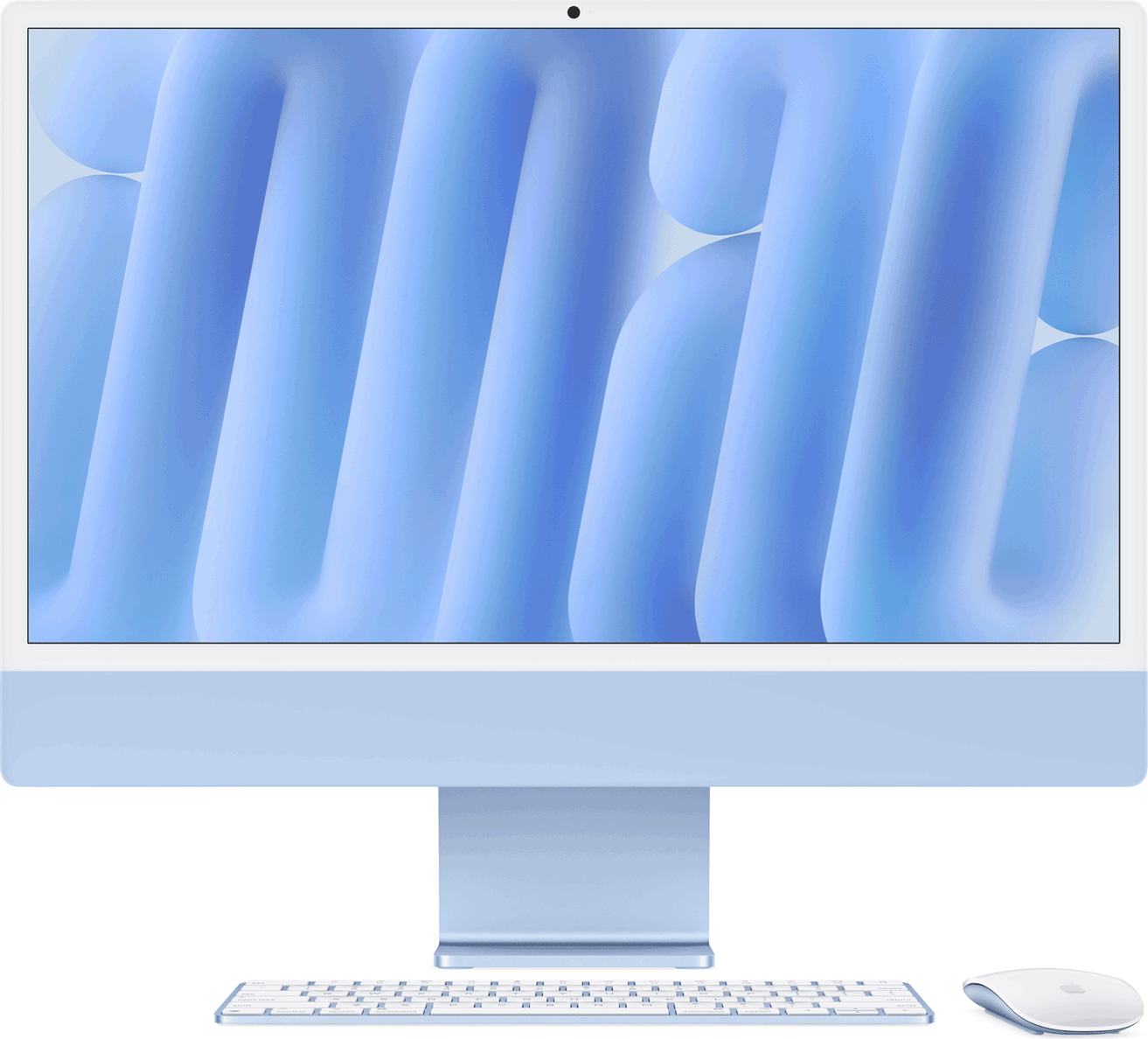 Apple 24-inch iMac with Retina 4.5K display: M4 chip with 8-core CPU and 8-core GPU, 16GB, 256GB SSD - Blue (MWUF3D/A) (geöffnet)