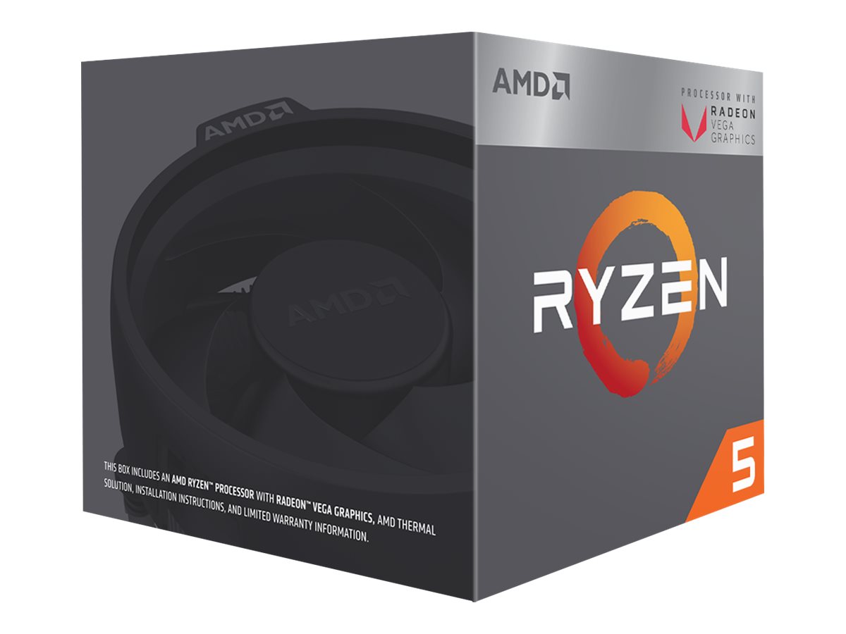 AMD Ryzen 5 3400G Prozessor 3,7 GHz 4,2 GHz Boost 4 MB Cache Sockel AM4 Radeon Vega 11 OEM