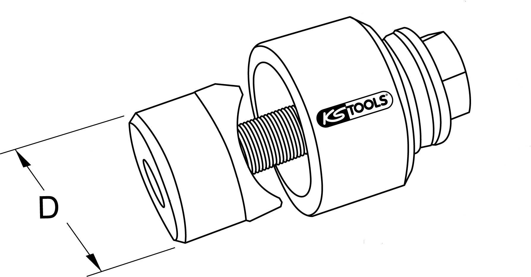 KS TOOLS Schraublochstanze, 20,4mm (129.0020)