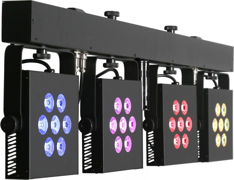 EUROLITE LED KLS-3002 MK2 Kompakt-Lichtset AIR 4x RGBWA/UV Spots DMX Wireless