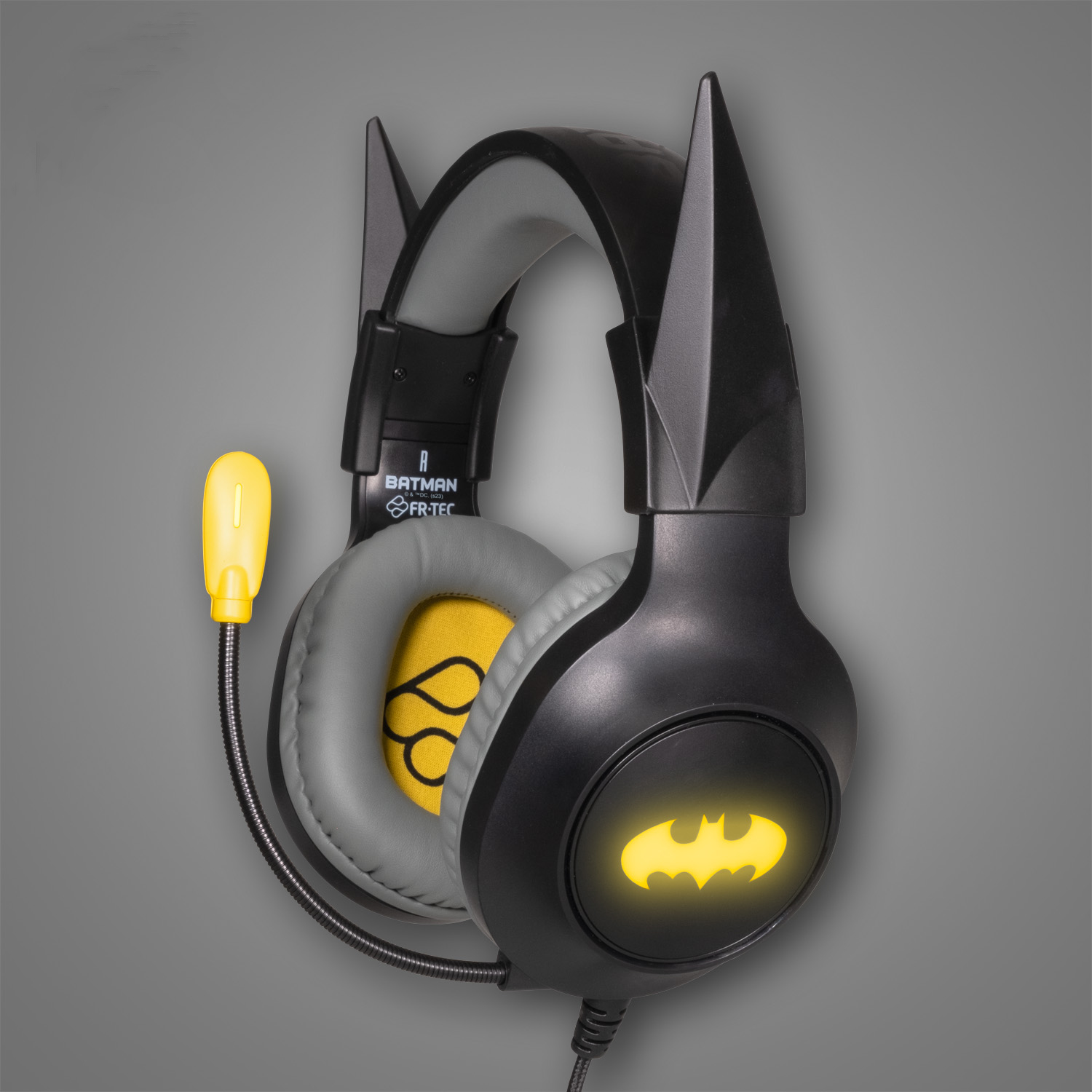 Blade BATHEAD Gaming Headset DC Batman mit LED Licht Schwarz, Gelb