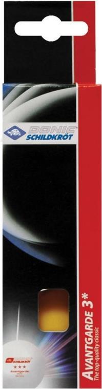 DONIC SCHILDKRÖT Tischtennisball "Avantgarde 3*", orange hochwertiger Ball für fortgeschrittenes Freizeitspiel, - 1 Stück (608338)