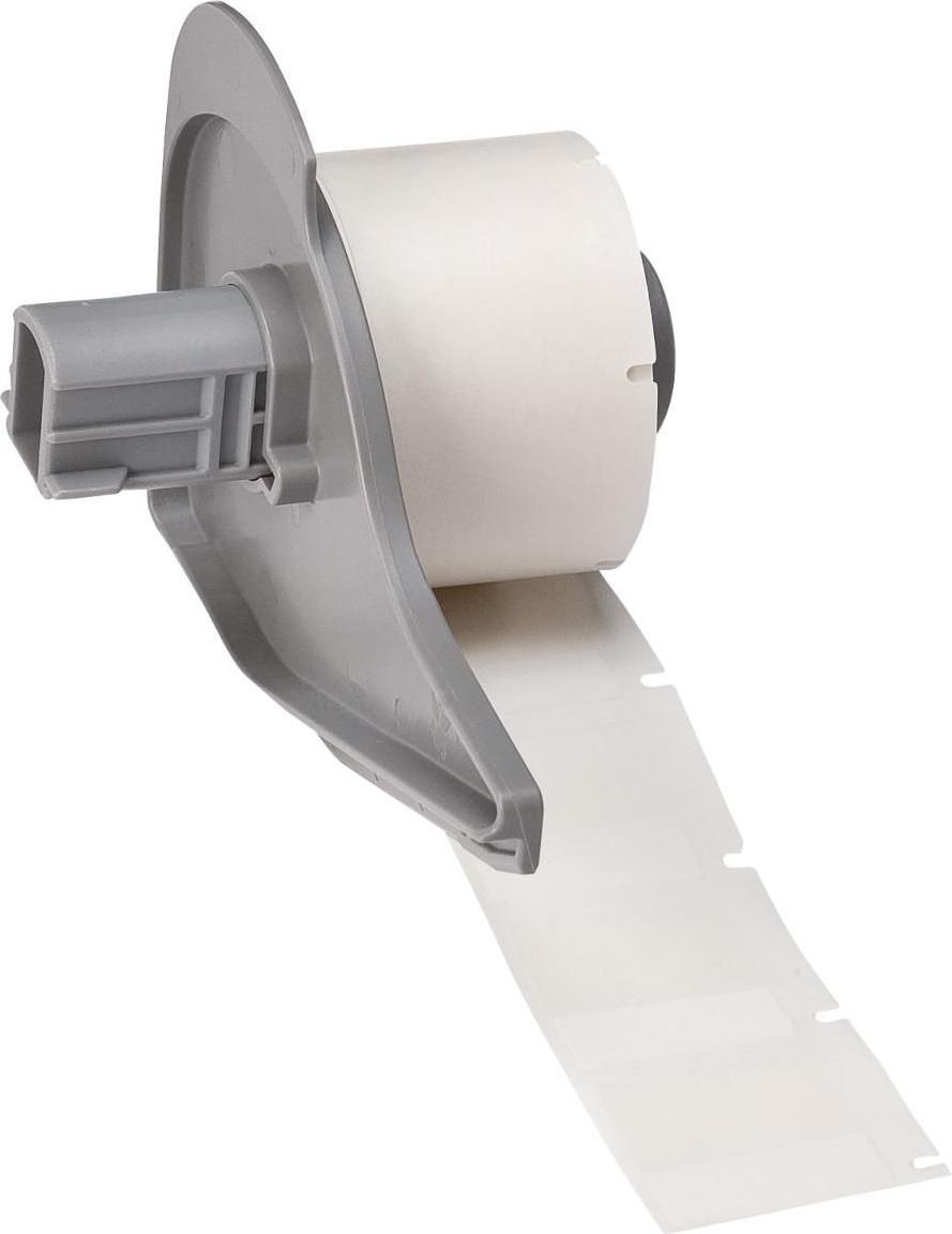 Brady, M7-19-427, Vinyl, selbstlaminierend, Weiß/Transparent, matt, 25.40 x 9.53(25.40) mm, für Kabeldurchmesser von 2.70 - 5.10 mm, permanent (250 E.) (173399)