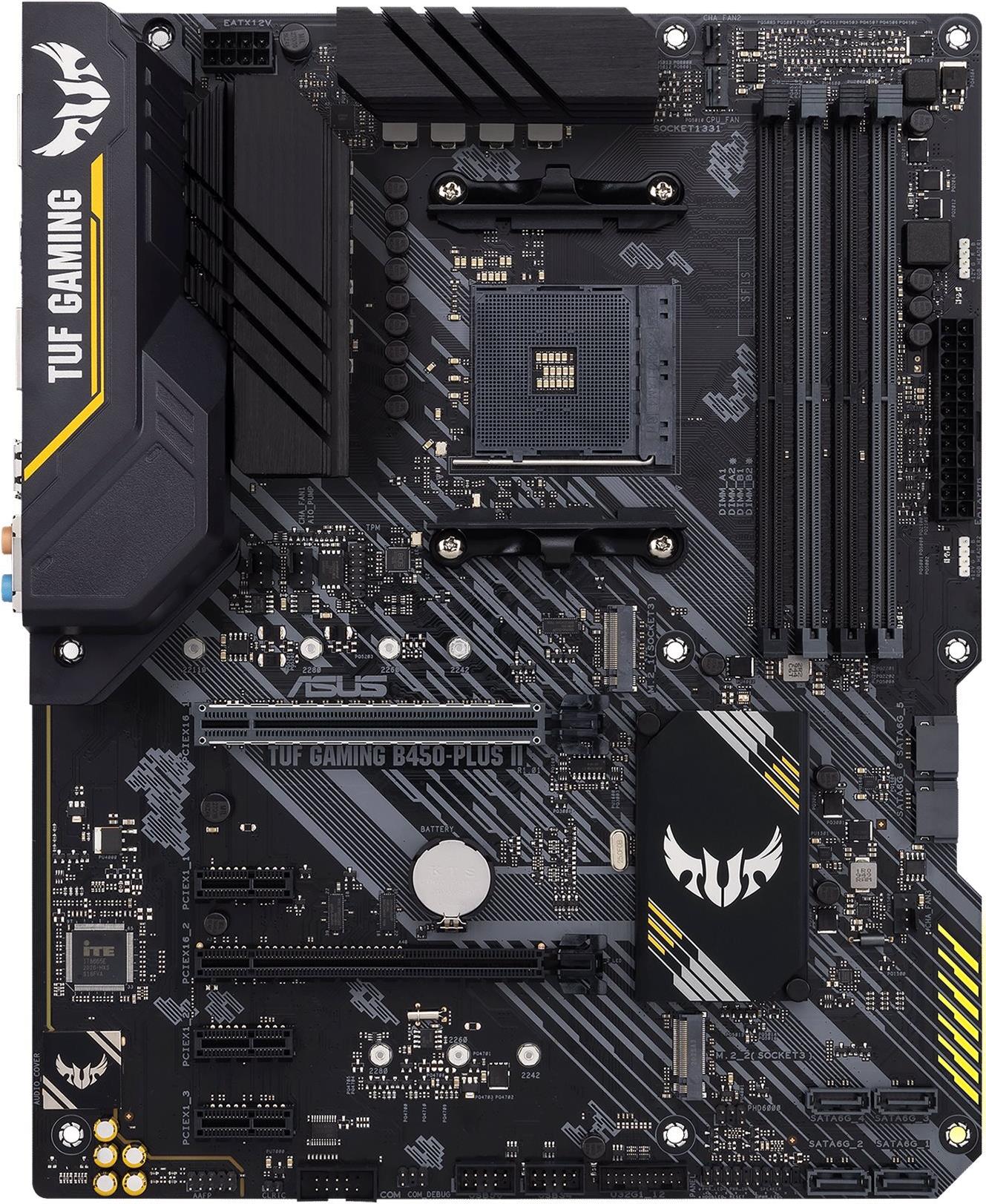ASUS TUF GAMING B450-PLUS II Mainboard ATX, AMD B450, Socket AM4, DDR4