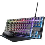 Trust GXT 794 Tastatur Maus enthalten Gaming USB Deutsch Schwarz (25393)