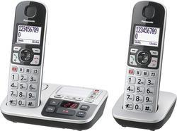 Panasonic KX-TGE522GS silber/schw. Seniorentel./SOS-Taste/AB (KX-TGE522GS) (geöffnet)
