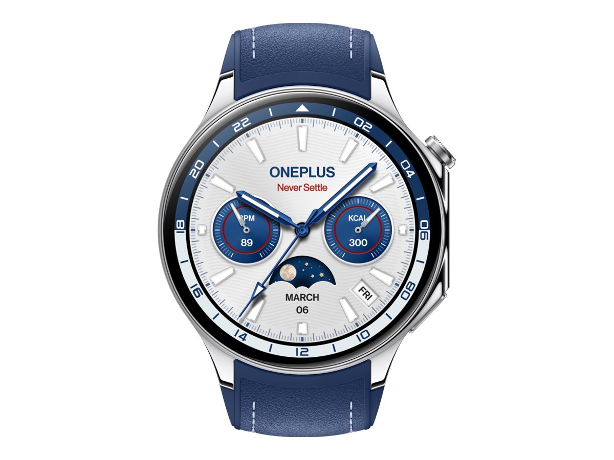OnePlus Watch 2 Smartwatch 1.43" AMOLED 32 GB Wear OS Nordic Blue