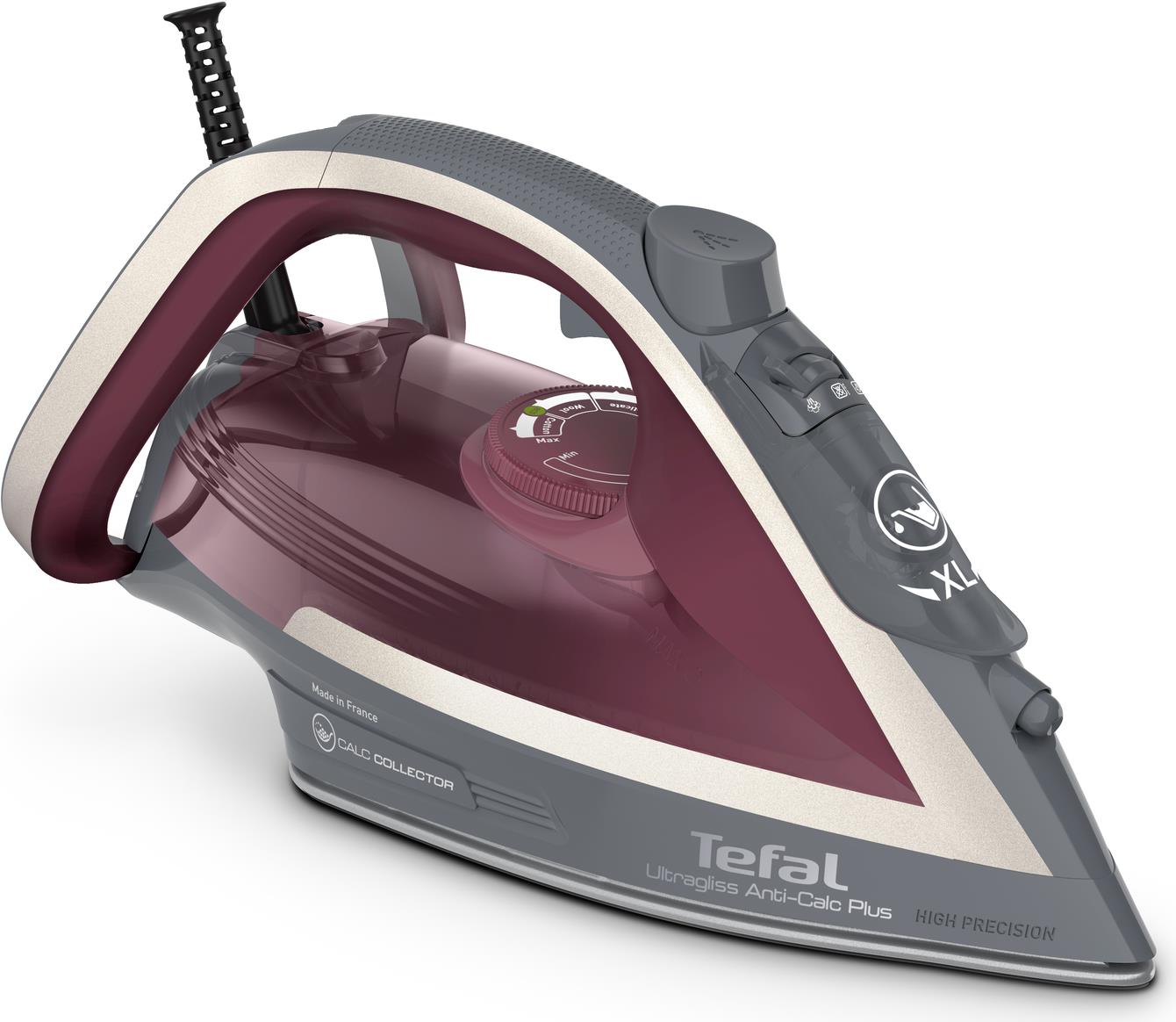 Tefal FV6840 Bügeleisen Dampfbügeleisen 2800 W Violett - Silber (FV6840E0)