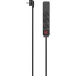Hama Steckdosenleiste, 3-fach, USB-A 17W, Schalter, 1,4 m, Schwarz (00223182)