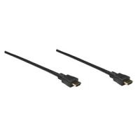 MANHATTAN HDMI 1.3 Kabel HDMI 1.3 Stecker auf HDMI 1.3 Stecker,Geschirmt, Schwarz, 3.0 m (306126)